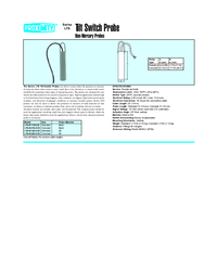 Thumbnail of document Data Sheet - LTS Tilt Switch Probe